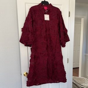 Victoria Dunn Burgundy Caftan